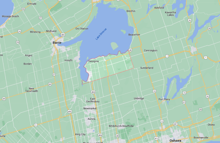 Georgina Map of Georgina