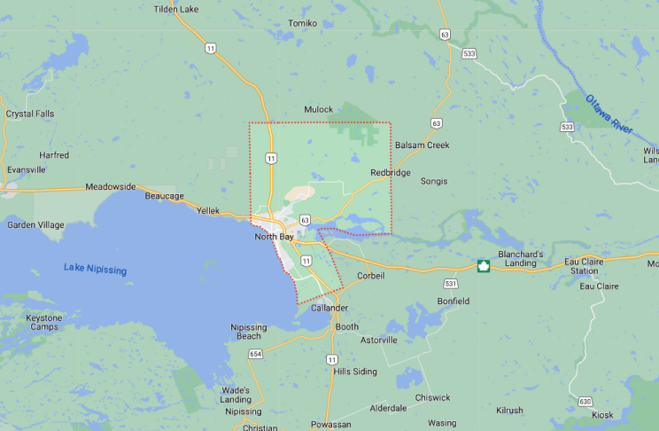 North Bay Carte de North Bay